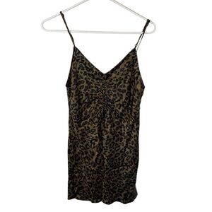 Zara leopard print mini dress Y2K